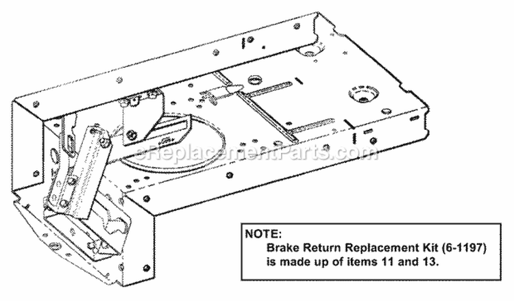 Smooth Clutch Assembly (Part 2) Diagram and Parts List for E281222BE 84710 Snapper Lawn Tractor