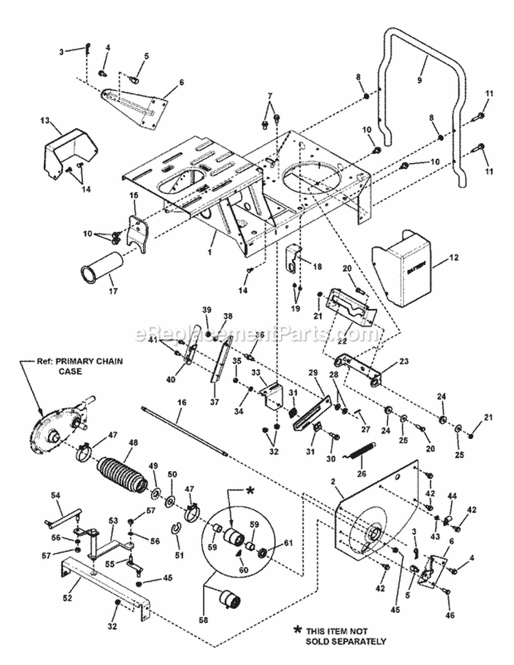 Main Case Lh Fender  Yoke Lift Group Diagram and Parts List for E331523KVE 7084888 Snapper Lawn Tractor