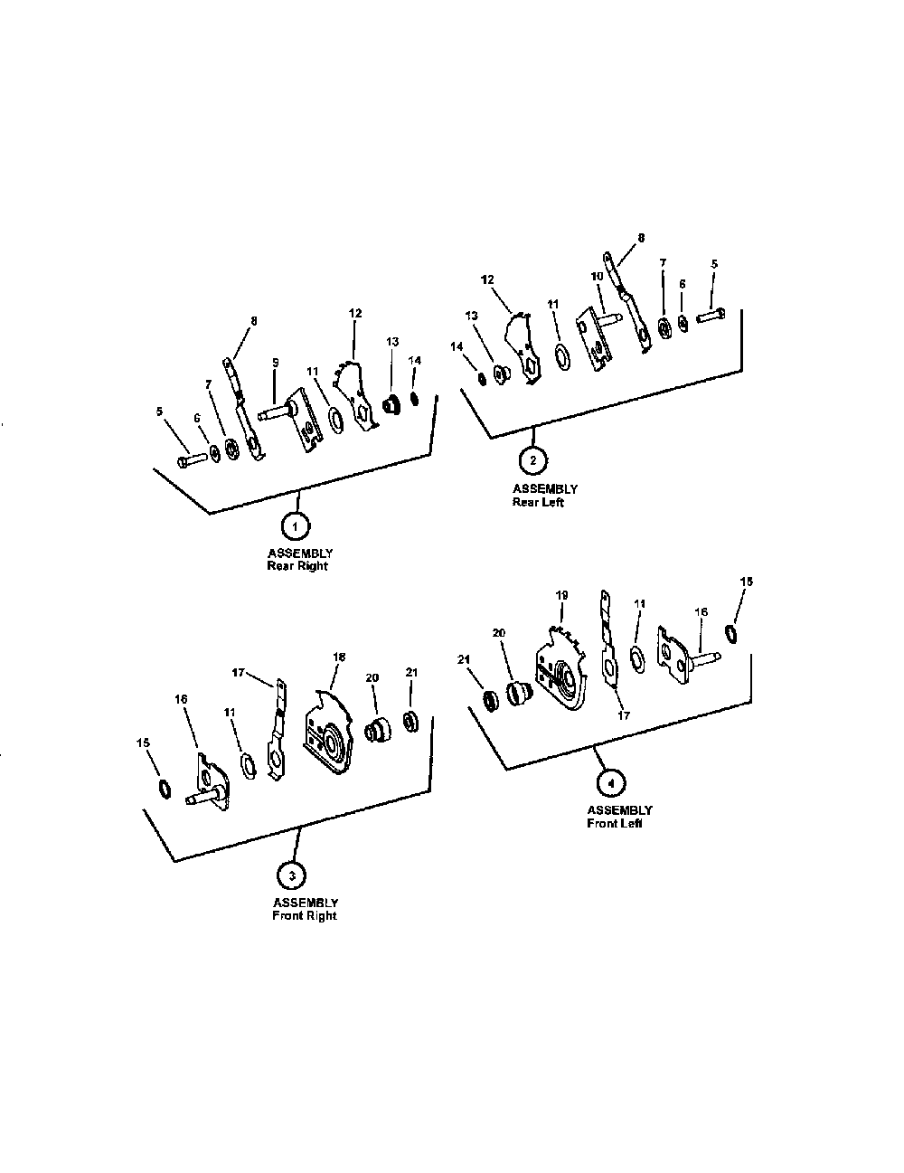 Height-of-cut Diagram and Parts List for 130371210  Snapper Lawn Mower
