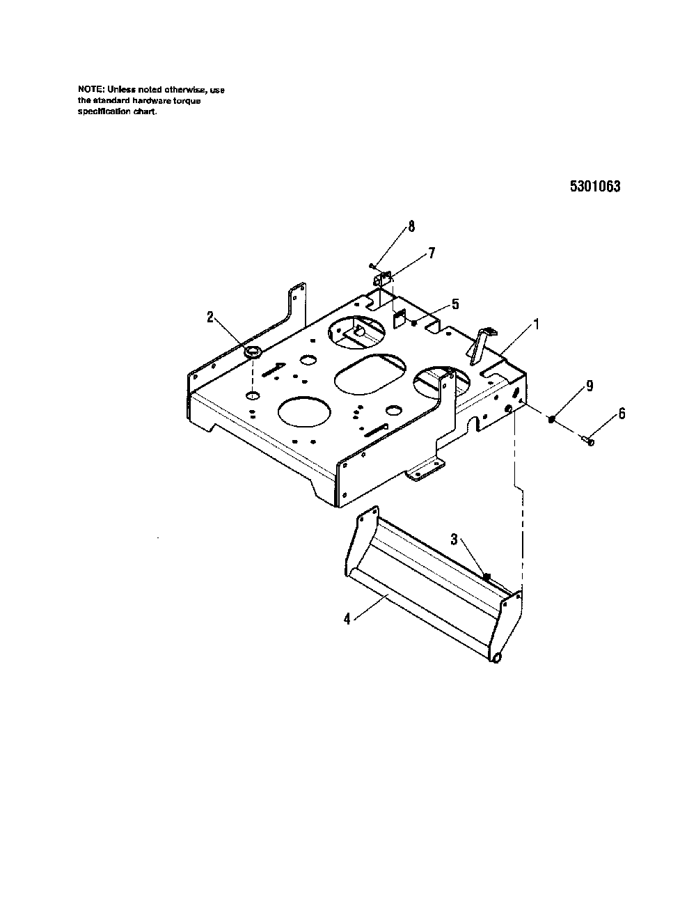 Engine deck Diagram and Parts List for 5900702  Snapper Lawn Mower