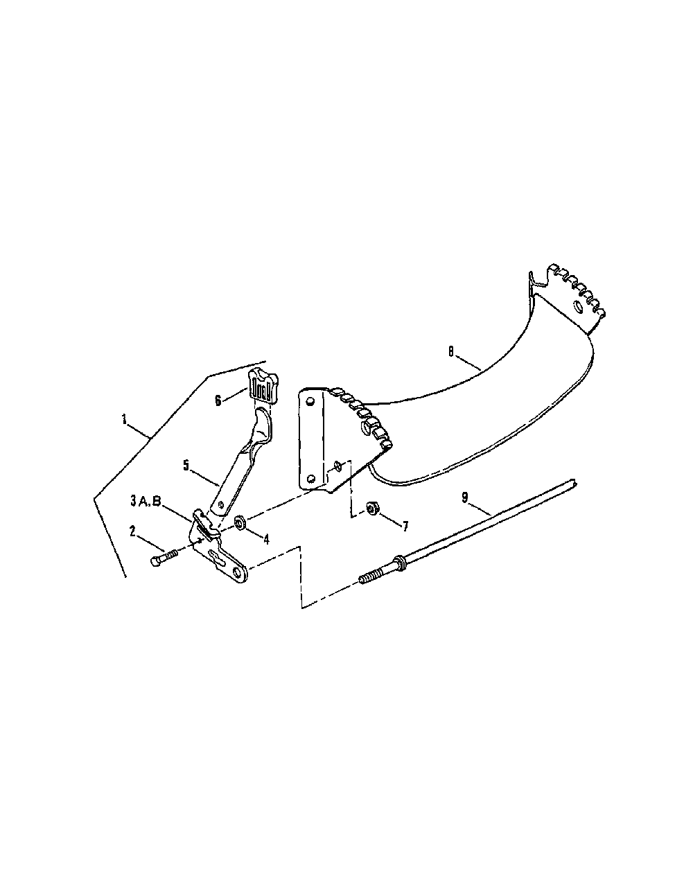 Front wheel bracket Diagram and Parts List for 84287  Snapper Lawn Mower