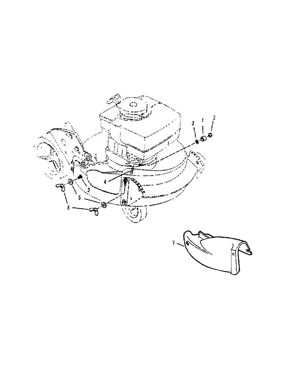 Mulching cover Diagram and Parts List for NFR216012  Snapper Lawn Mower