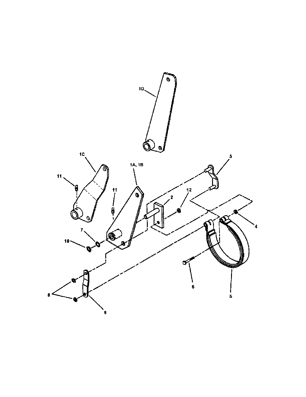 Brake Diagram and Parts List for SPE361  Snapper Lawn Mower