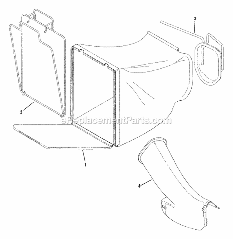 Accessory - Grass Bag (Part 2) Diagram and Parts List for CP21559BV  Snapper Lawn Mower