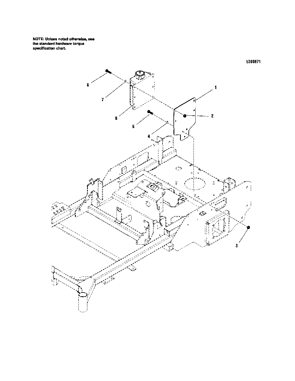Hydraulic mount Diagram and Parts List for 5900693  Snapper Lawn Mower