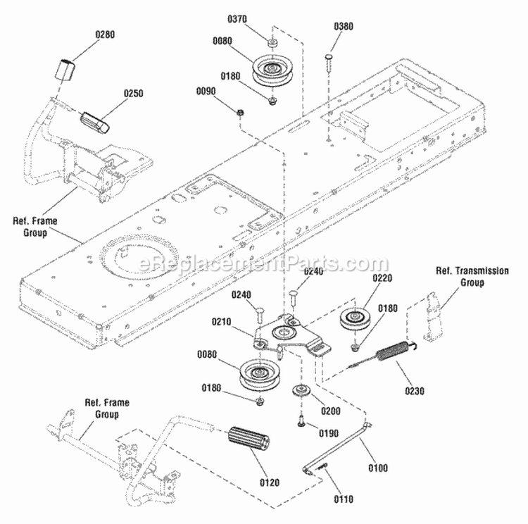 Controls Group Diagram and Parts List for ELT125380 2691084 Snapper Lawn Tractor