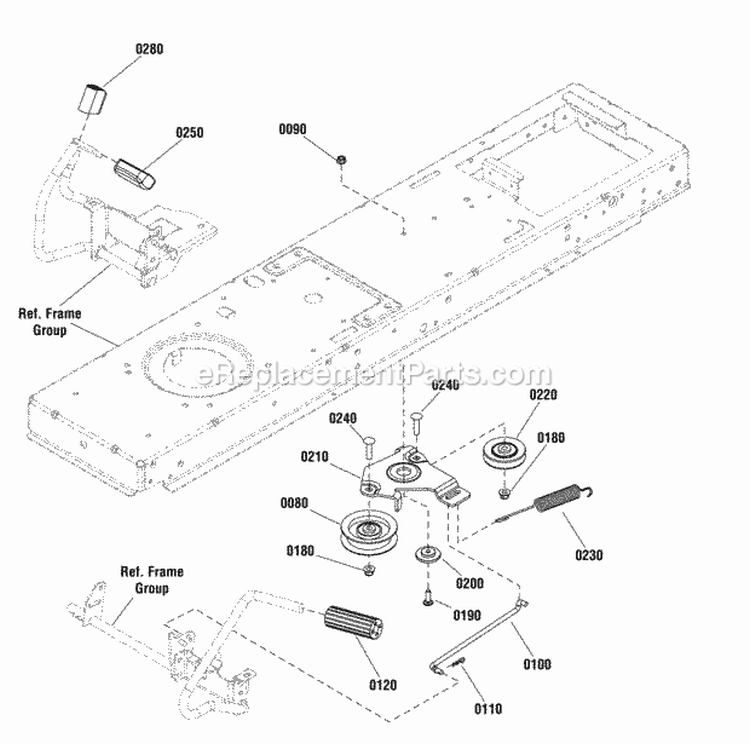 Controls Group Diagram and Parts List for ELT175420 2691044 Snapper Lawn Tractor