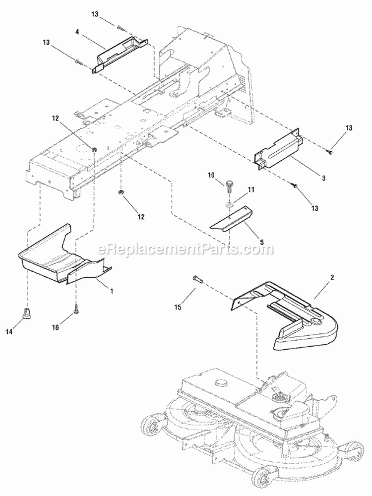 French Guard Group Diagram and Parts List for ELT2440RDFR 2690856 Snapper Lawn Tractor