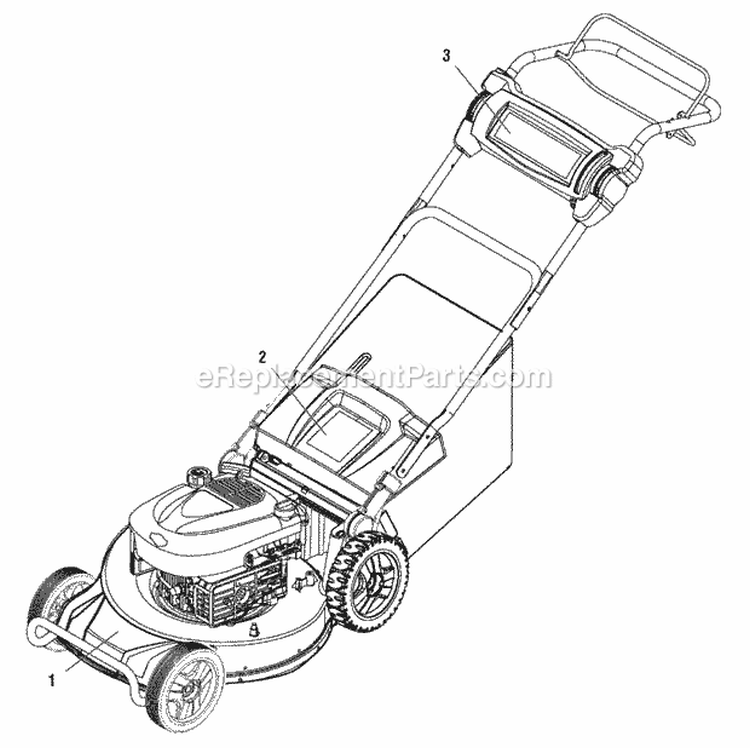 Decals Group Diagram and Parts List for ESPV21875EXAL 881639 Snapper Lawn Mower