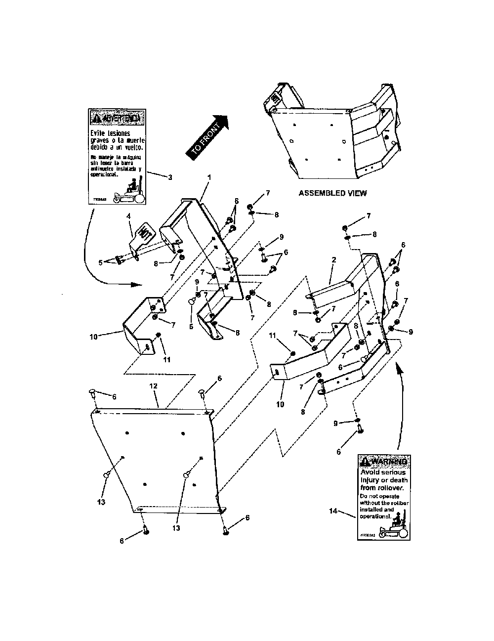 Bumper Diagram and Parts List for NZMX30614KH  Snapper Lawn Mower