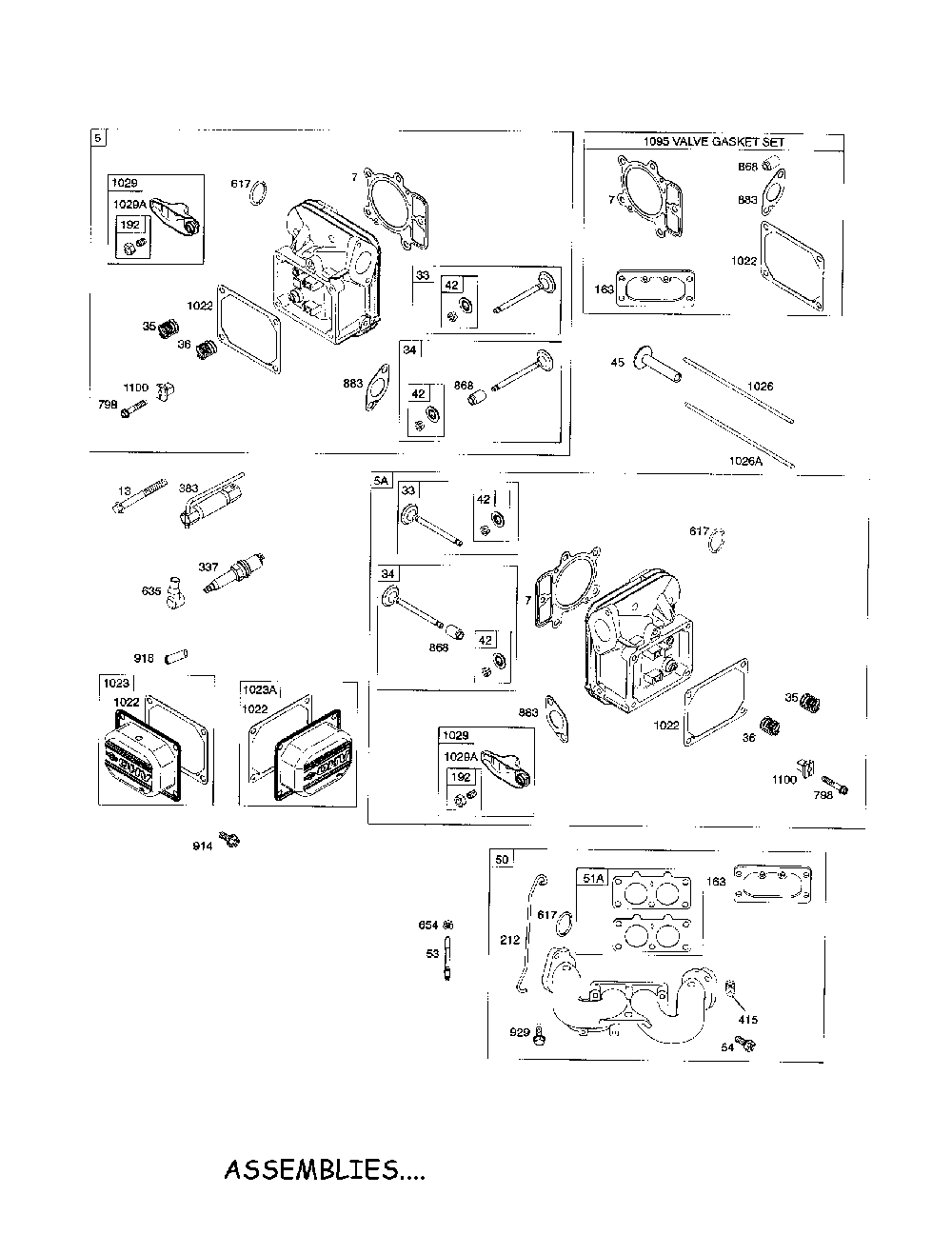 Head-cylinder/manifold-intake Diagram and Parts List for CLT24520  Snapper Lawn Tractor