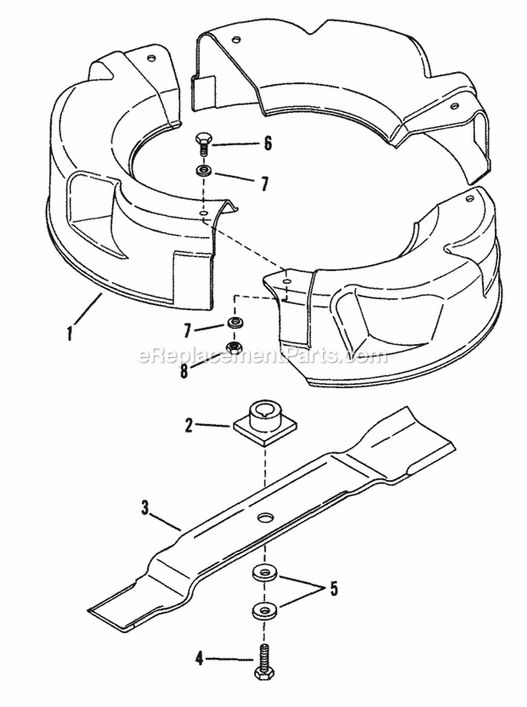 Accessory - Mulcherizer Diagram and Parts List for 19305  Snapper Lawn Mower