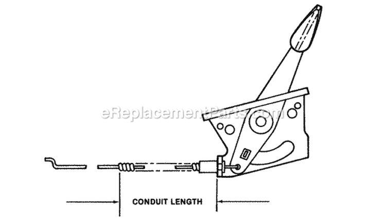 Throttle Controls  Engine Specs Diagram and Parts List for 21401D-2 80'S Snapper Lawn Mower