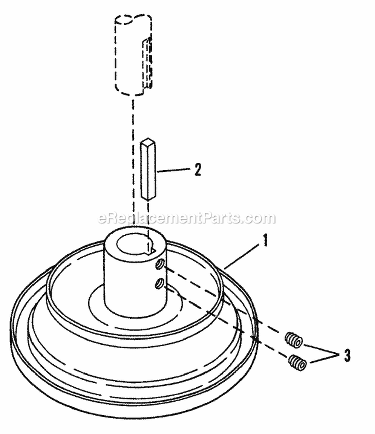 Drive Disc Assembly Diagram and Parts List for 25086S  Snapper Lawn Tractor