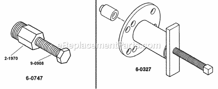 Special Tools Diagram and Parts List for 25086S  Snapper Lawn Tractor