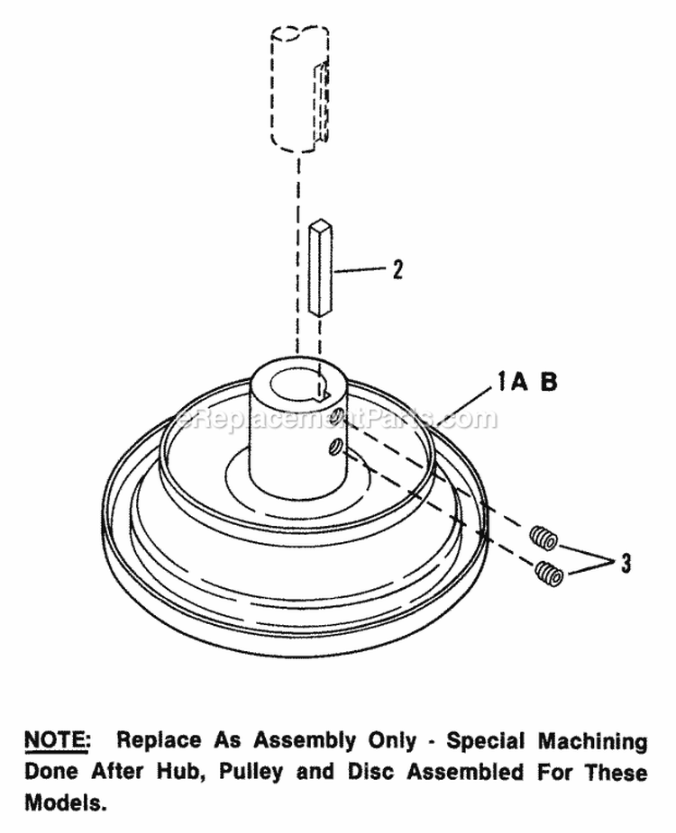 Drive Disc Assembly Diagram and Parts List for 2811X6S  Snapper Lawn Tractor