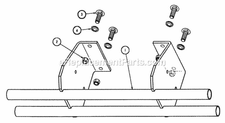 Bumper Group Diagram and Parts List for GC9520KW 84449 Snapper Lawn Tractor