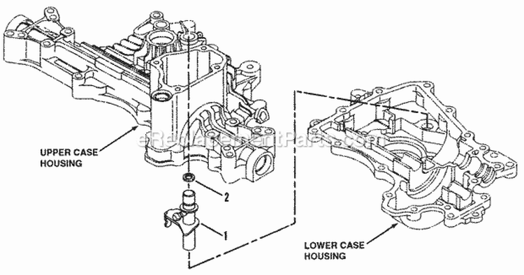 Control Shaft Assembly Diagram and Parts List for K55  Snapper Lawn Tractor