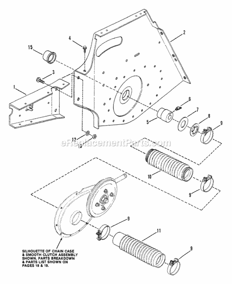 Transmission Support  Components (Part 1) Diagram and Parts List for ELT125D331KV  Snapper Lawn Tractor