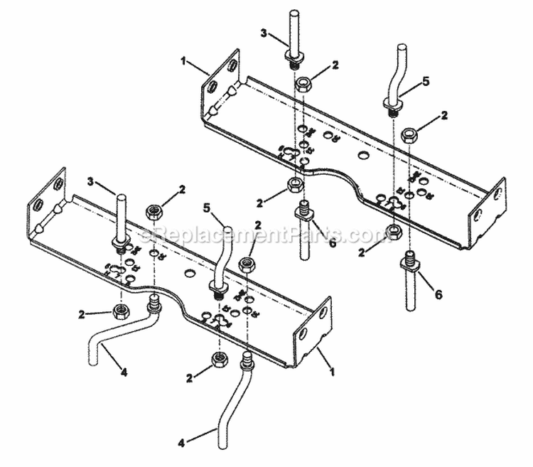 Belt Guide Assembly Diagram and Parts List for ELT145H33FBV 84360 Snapper Lawn Tractor