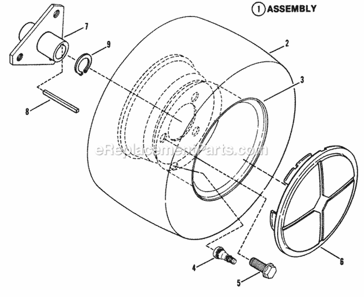 Wheels - Rear Diagram and Parts List for LT14H411KV 80086 Snapper Lawn Tractor