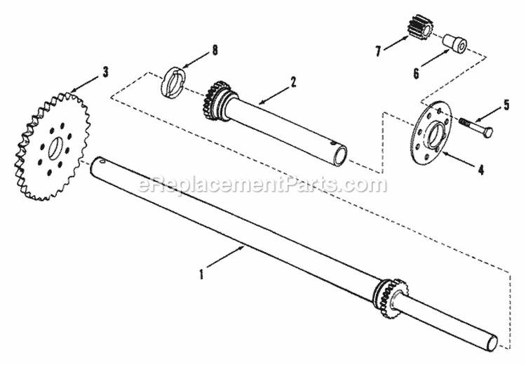 Rear Axle-Differential Diagram and Parts List for LT16001  Snapper Lawn Tractor
