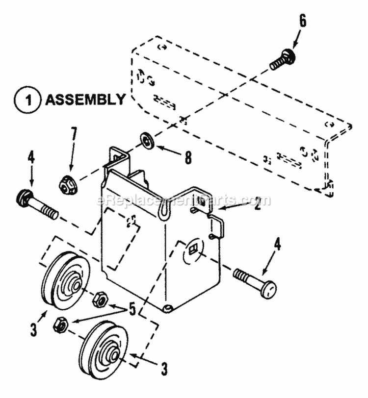 Mule Drive Assembly Diagram and Parts List for LT16002  Snapper Lawn Tractor