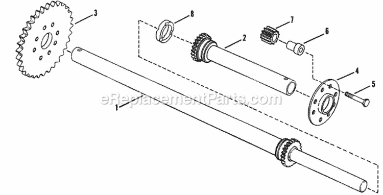 Rear Axle-Differential Diagram and Parts List for LT16002  Snapper Lawn Tractor