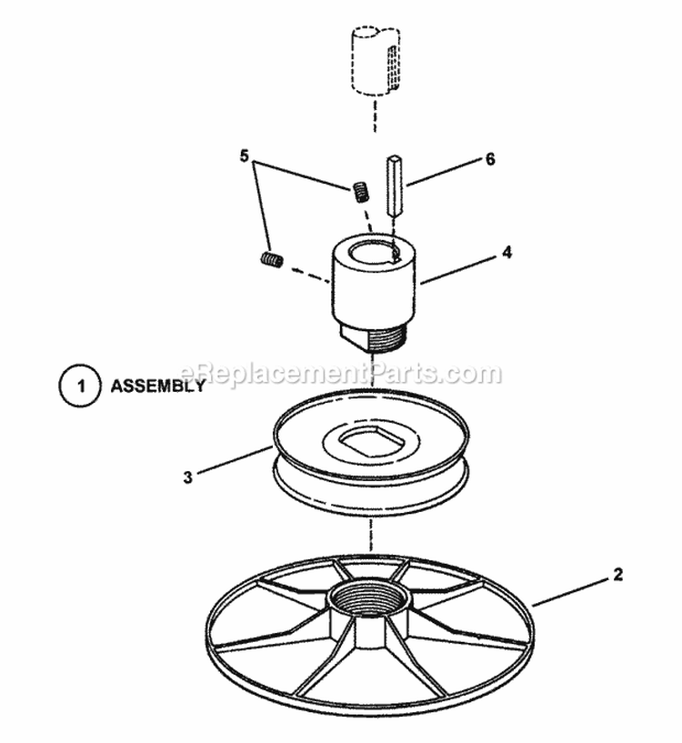 Drive Disc Assembly (Series 17) Diagram and Parts List for M280817B 82519 Snapper Lawn Tractor