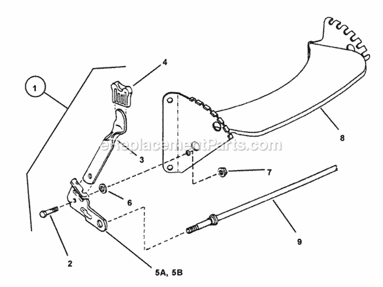 Front Wheel Bracket (Non-Swivel Wheel Models) Diagram and Parts List for MR215015T  Snapper Lawn Mower