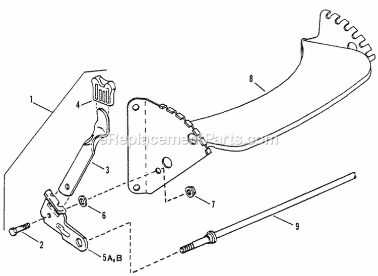 Front Wheel Bracket Diagram and Parts List for NFRP216012  Snapper Lawn Mower