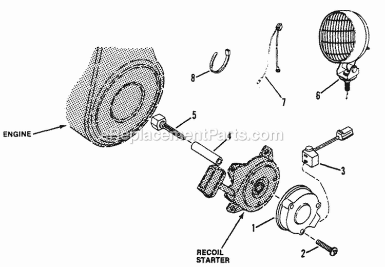 Accessories Ii Diagram and Parts List for I4221  Snapper Snow Blower