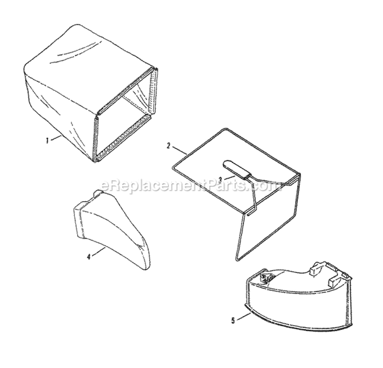 Discharge Components Diagram and Parts List for ELP21500KWV  Snapper Lawn Mower
