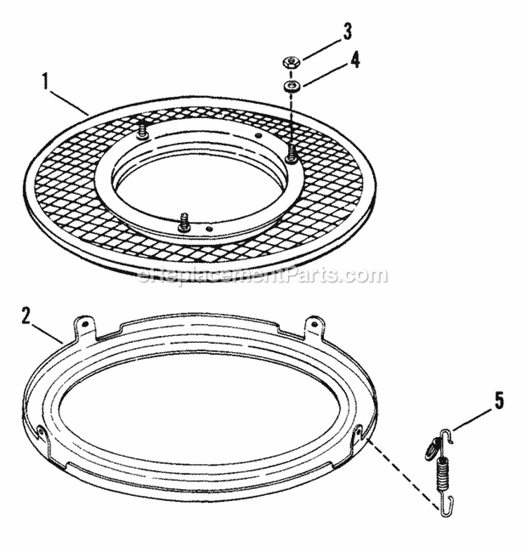 Accessory Snapperizer Diagram and Parts List for P21558BV  Snapper Lawn Mower