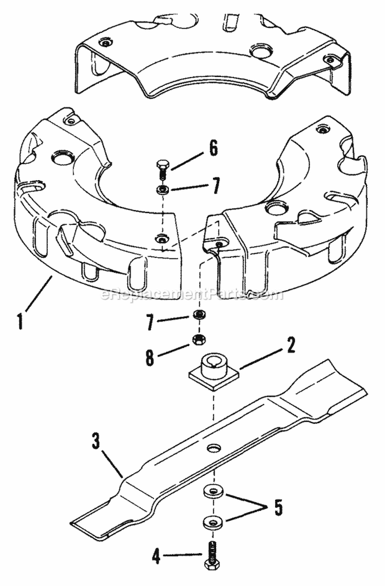 Accessory - Mulcherizer Diagram and Parts List for PC21507B  Snapper Lawn Mower