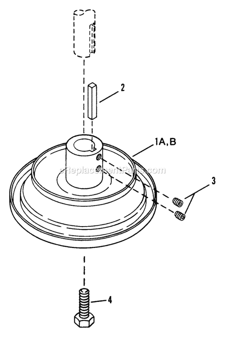Drive Disc Assembly Diagram and Parts List for 281011BE  Snapper Lawn Tractor