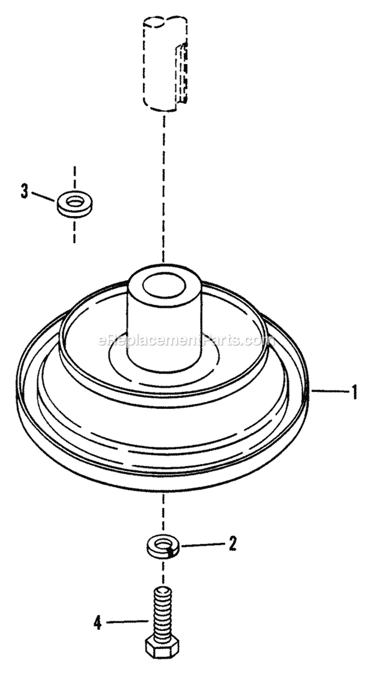 Drive Disc Assembly Diagram and Parts List for E331313BE  Snapper Lawn Tractor