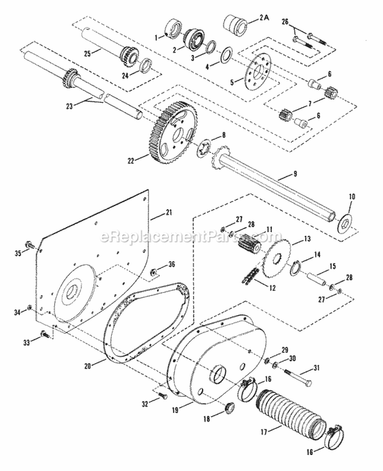 Differential RH Fender Diagram and Parts List for 25659BE  Snapper Lawn Tractor