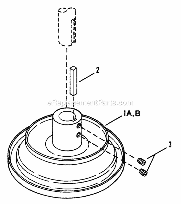Drive Disc Assembly Diagram and Parts List for 25659BE  Snapper Lawn Tractor
