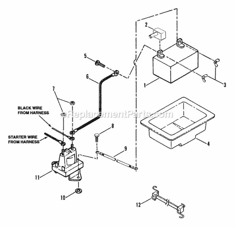 Electrical Components Diagram and Parts List for LT140G38ABV 80492 Snapper Lawn Tractor