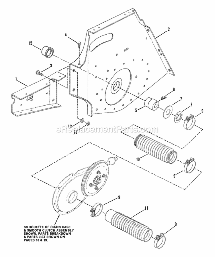 Transmission Support  Components (Part 1) Diagram and Parts List for LT12D331B  Snapper Lawn Tractor