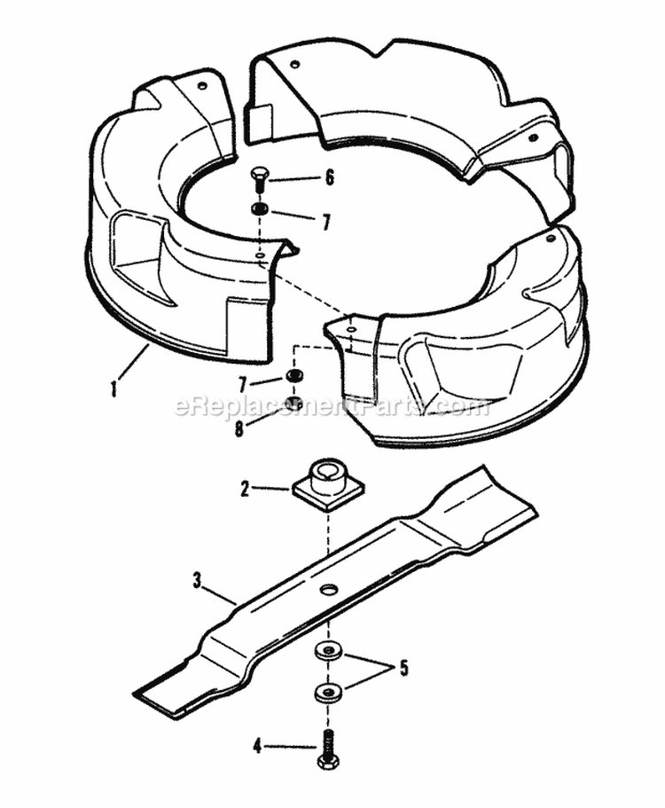 Accessory - Mulcherizer Diagram and Parts List for 19307T-2  Snapper Lawn Mower