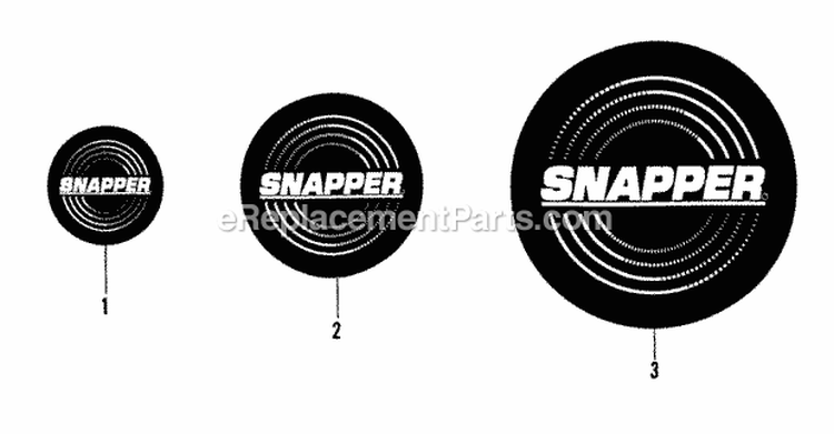 Decals (Part Ii) Diagram and Parts List for 21509B  Snapper Lawn Mower
