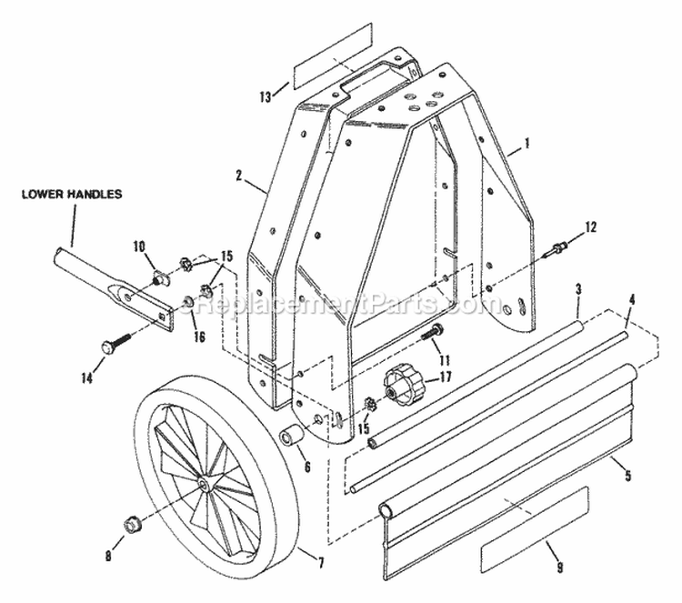 Rt2451 Frame Diagram and Parts List for RT2451  Snapper Trimmer