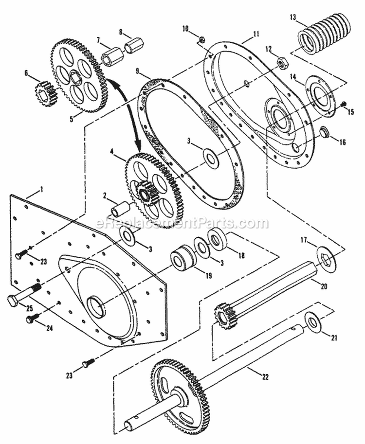 Frame Components (Left Side) (5 Hp) Diagram and Parts List for RT5X 85027 Snapper Tiller
