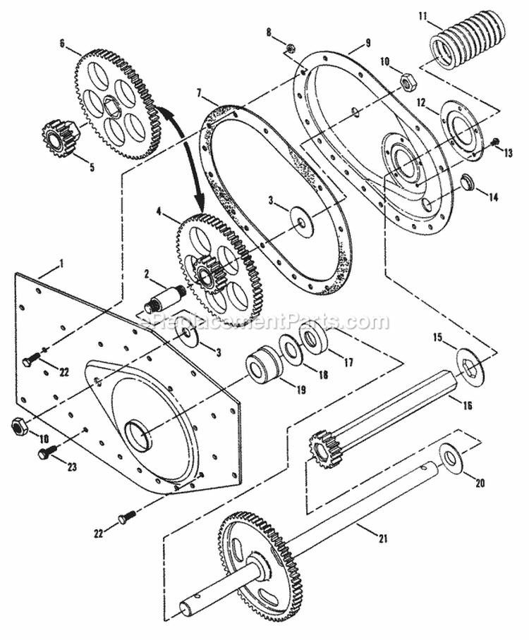Frame Components (Left Side) (Rt5X  Rt8) Diagram and Parts List for RT8 85228 Snapper Tiller