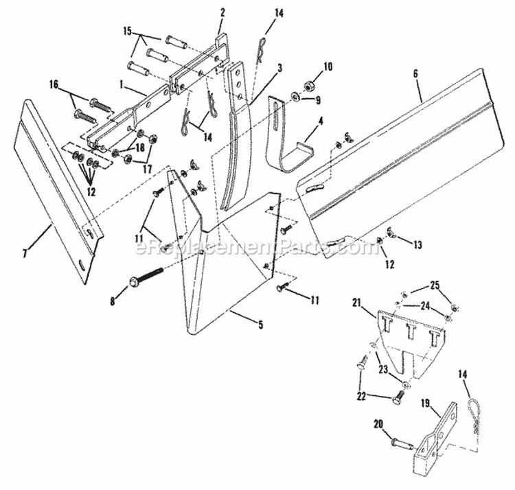 Garden Tool Accessories (PN 60731 Hiller Furrower Kit) Diagram and Parts List for RT5X 85027 Snapper Tiller