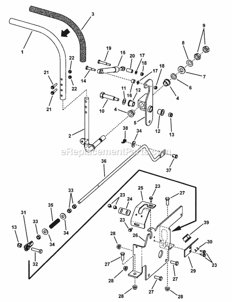 Control Group Lh Rzt Diagram and Parts List for RZT22500BVE2 7800011 Snapper Lawn Tractor
