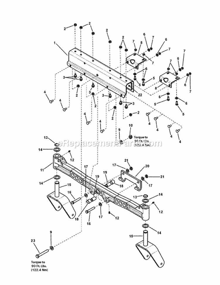 Front Axle Group Rzt 27460 Diagram and Parts List for RZT27460 7800578 Snapper Lawn Tractor