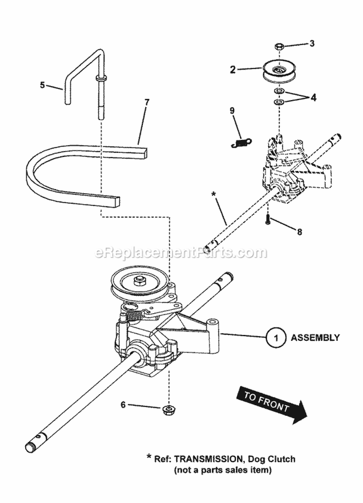 Transmission Diagram and Parts List for SPV211S 7800169 Snapper Lawn Mower